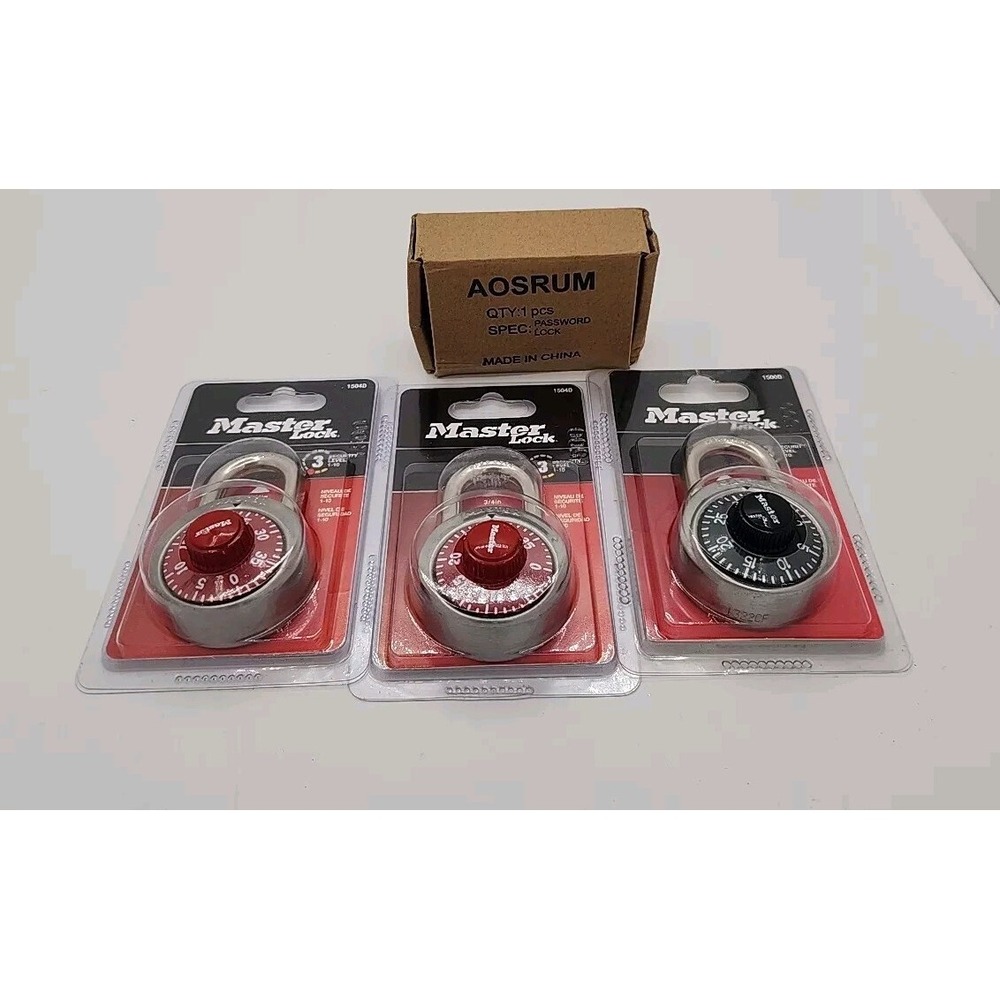 lot of 4 new locks for locker Mixed Brands NEW